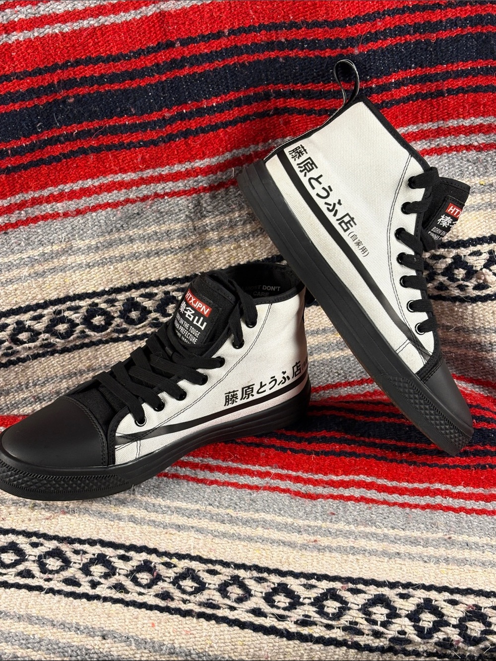 HTXJPN Fuji 2 White Black Panda Gunma Style High Hi Top Sneakers Size 9 Man